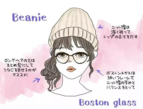 接地氣的小仙女一定要看看！冬天佩戴上帽子和眼鏡